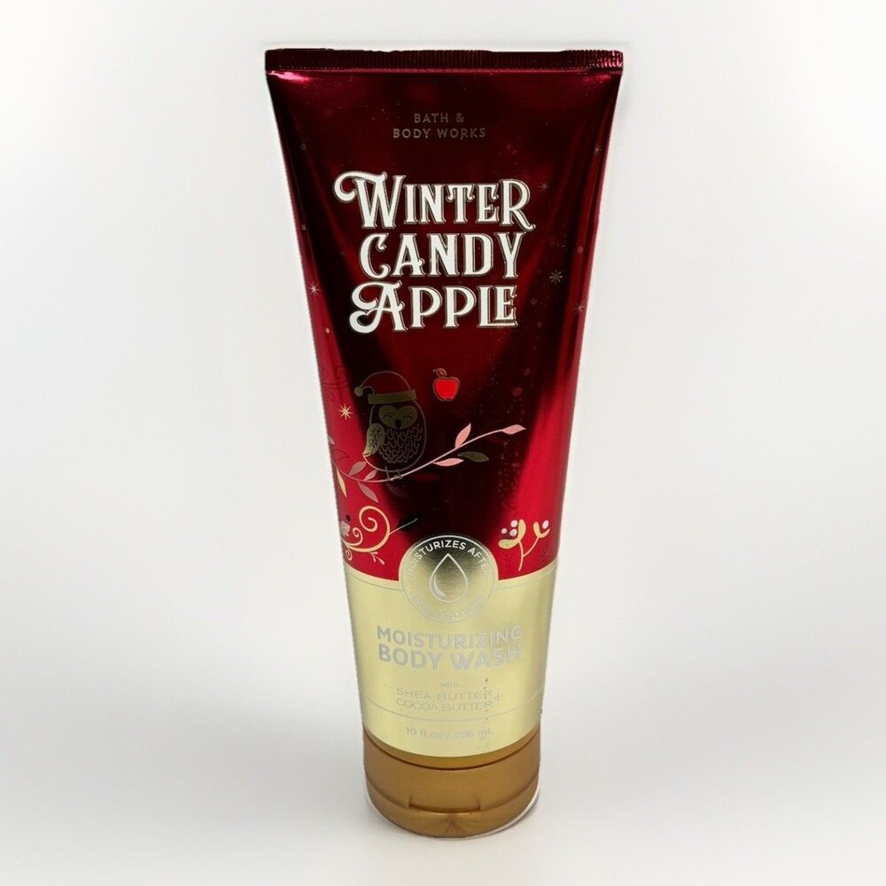 Bath & Body Works Winter Candy Apple Moisturizing Body Wash 10 oz Holiday New